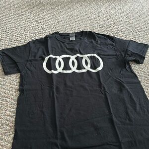 Gilden 100% cotton t shirt with Audi logo